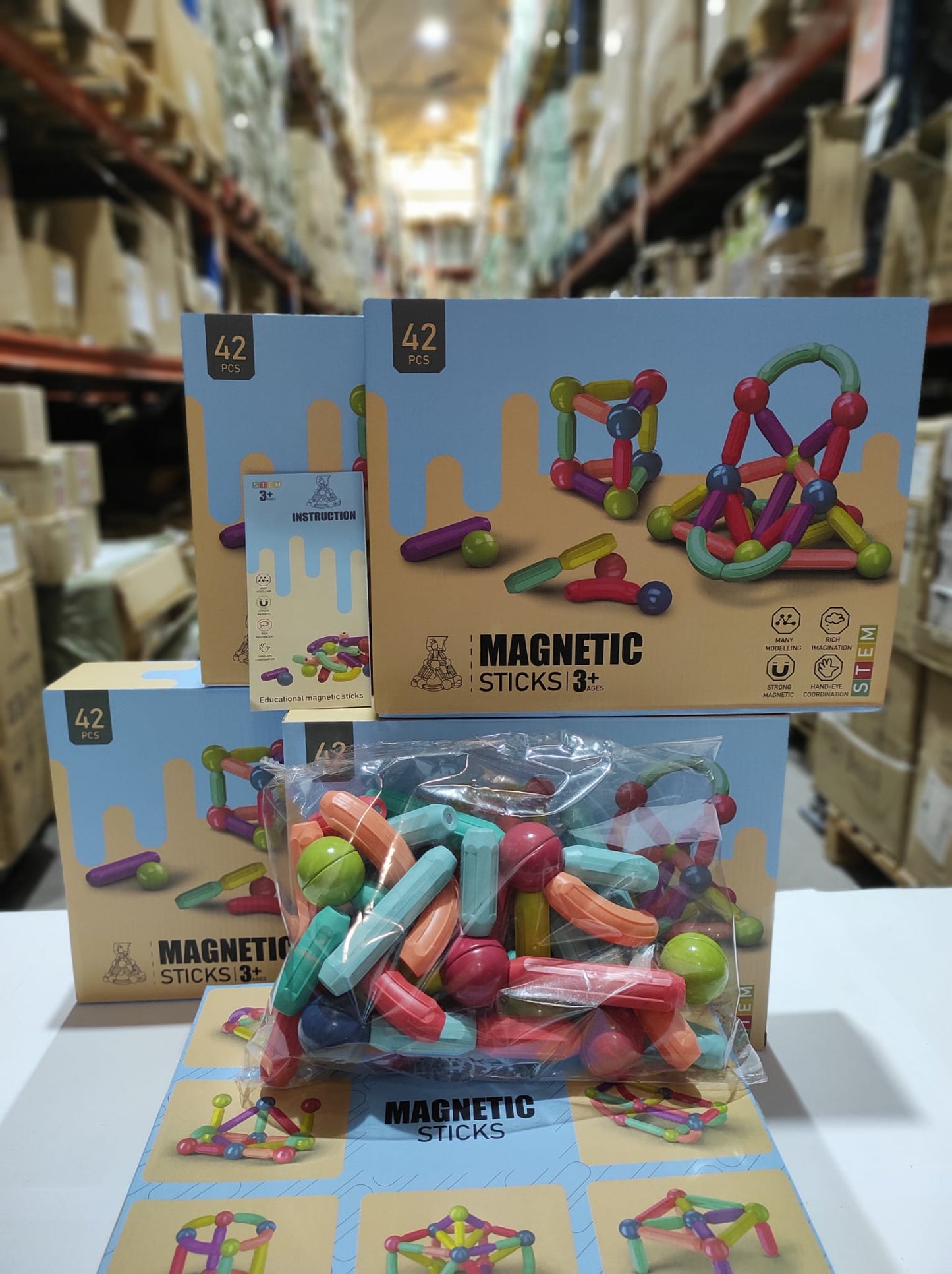 Juego de bloques de construcción magnetica 42pcs - additional image 4